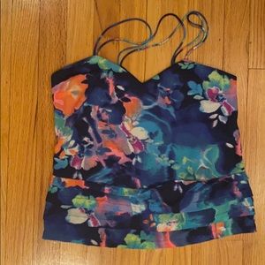 Candies Floral Spaghetti Strap Top